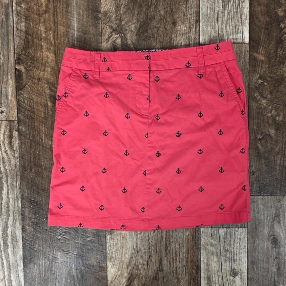 Women’s Coral Anchor Print Skirt